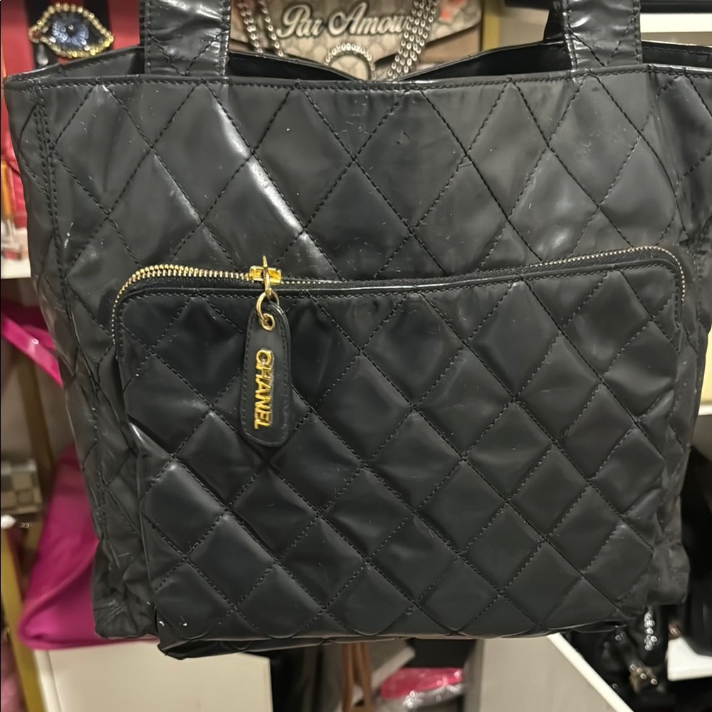 ❌SOLD ❌Chanel Black Quilted Tote Bag